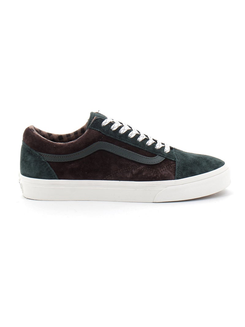 Chaussures Basses à Lacets en Daim Pour Adulte Old Skool Vert - Kiabi