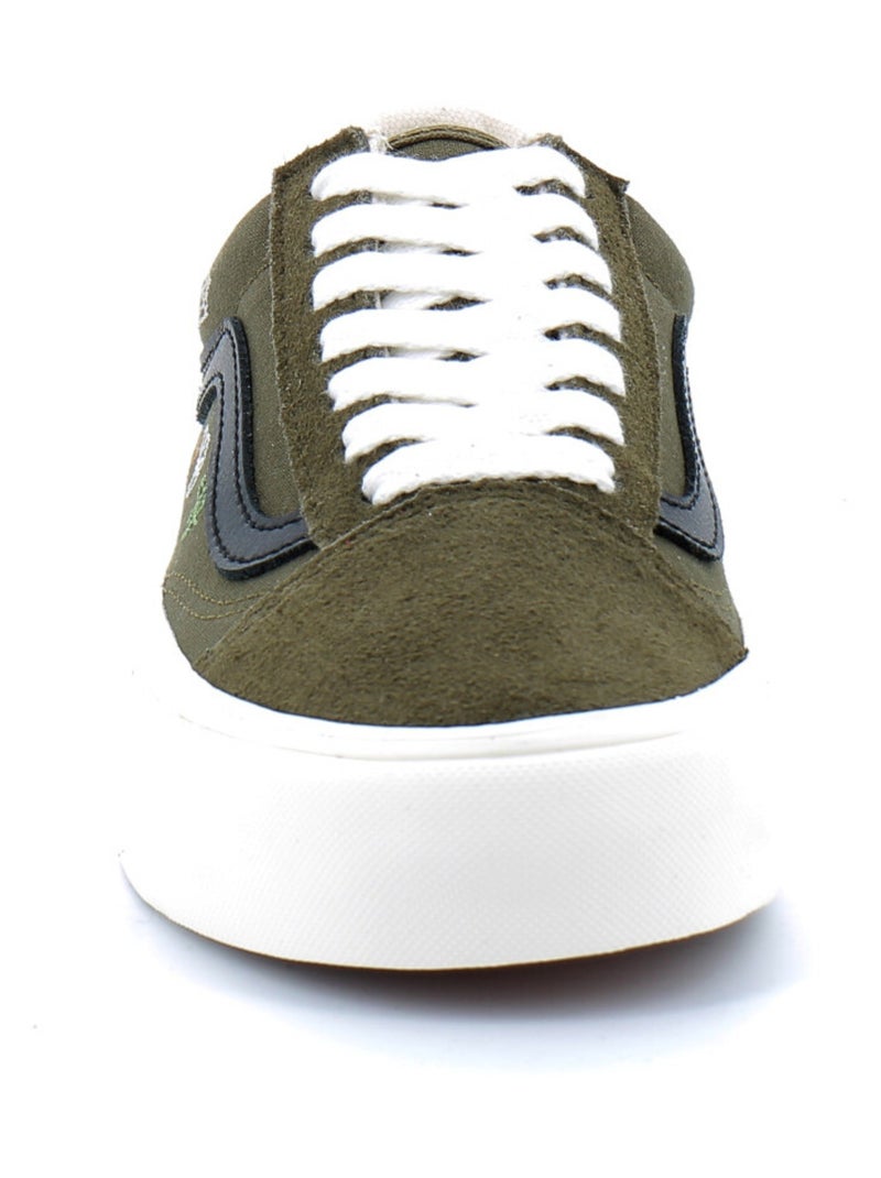 Chaussures Basses à Lacets Pour Femme Old Skool Kaki - Kiabi