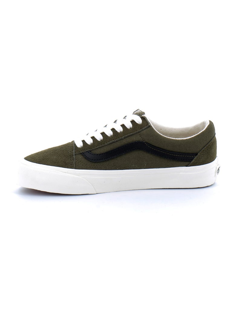 Chaussures Basses à Lacets Pour Femme Old Skool Kaki - Kiabi