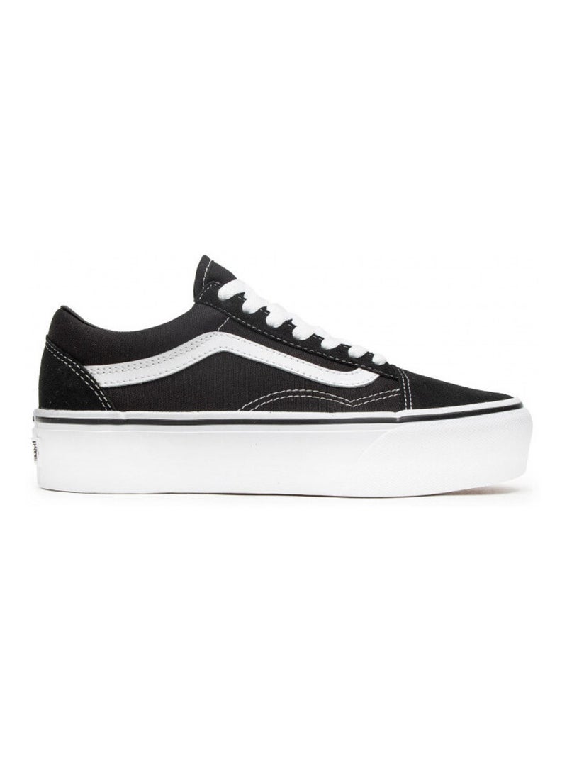 Chaussures Basses à Plateforme Pour Femme Platform Old Skool Noir - Kiabi