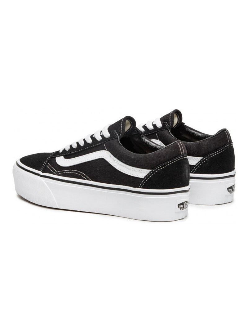 Chaussures Basses à Plateforme Pour Femme Platform Old Skool Noir - Kiabi