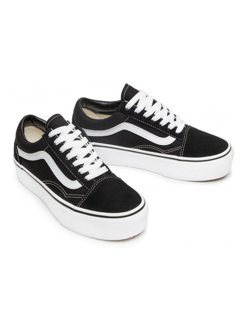Chaussures Basses à Plateforme Pour Femme Platform Old Skool Noir - Kiabi