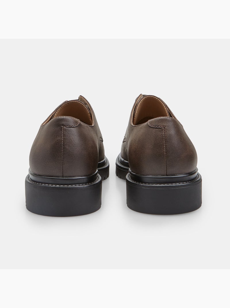 Chaussures Bata avec semelle track Marron - Kiabi