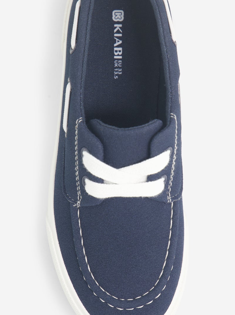 Chaussures bateau à lacets Bleu - Kiabi