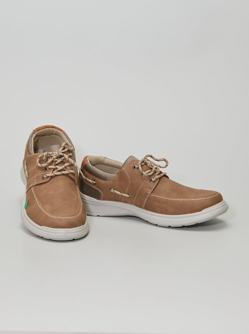Chaussures bateau en simili - Kiabi