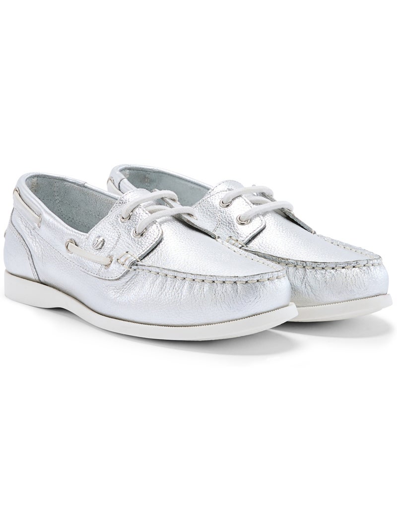 Chaussures bateau femme - PEDICONFORT Argenté - Kiabi