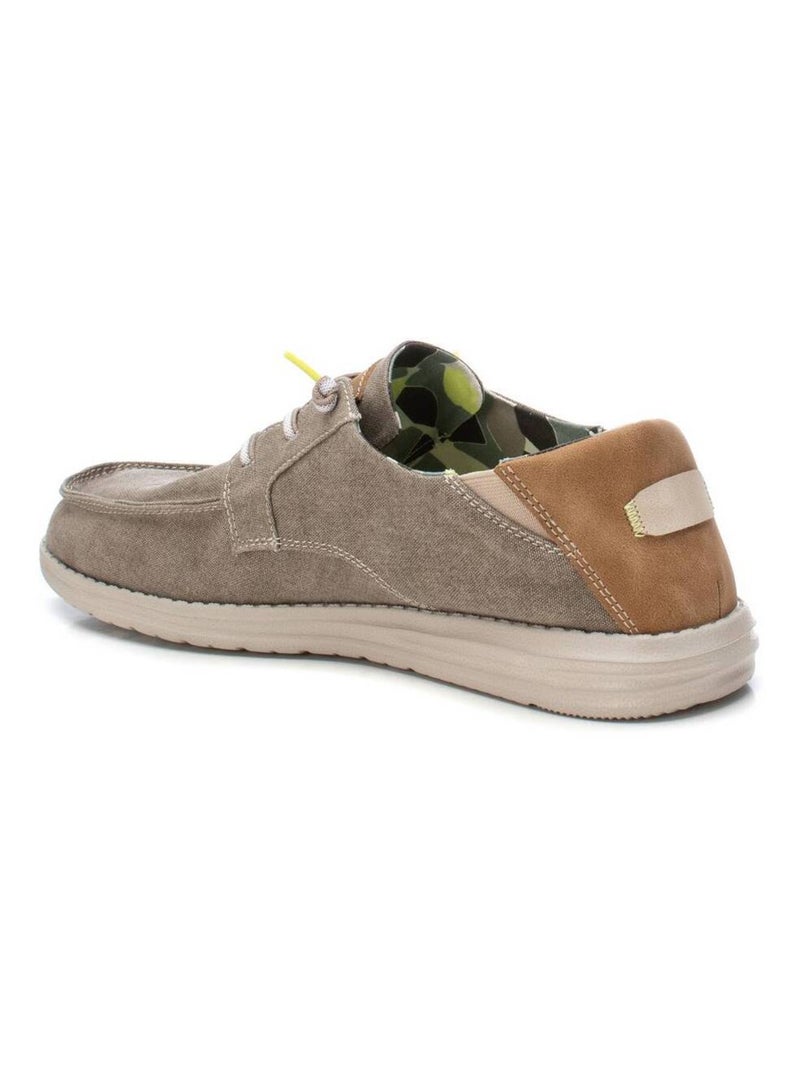 Chaussures bateau homme à lacets Beige - Kiabi
