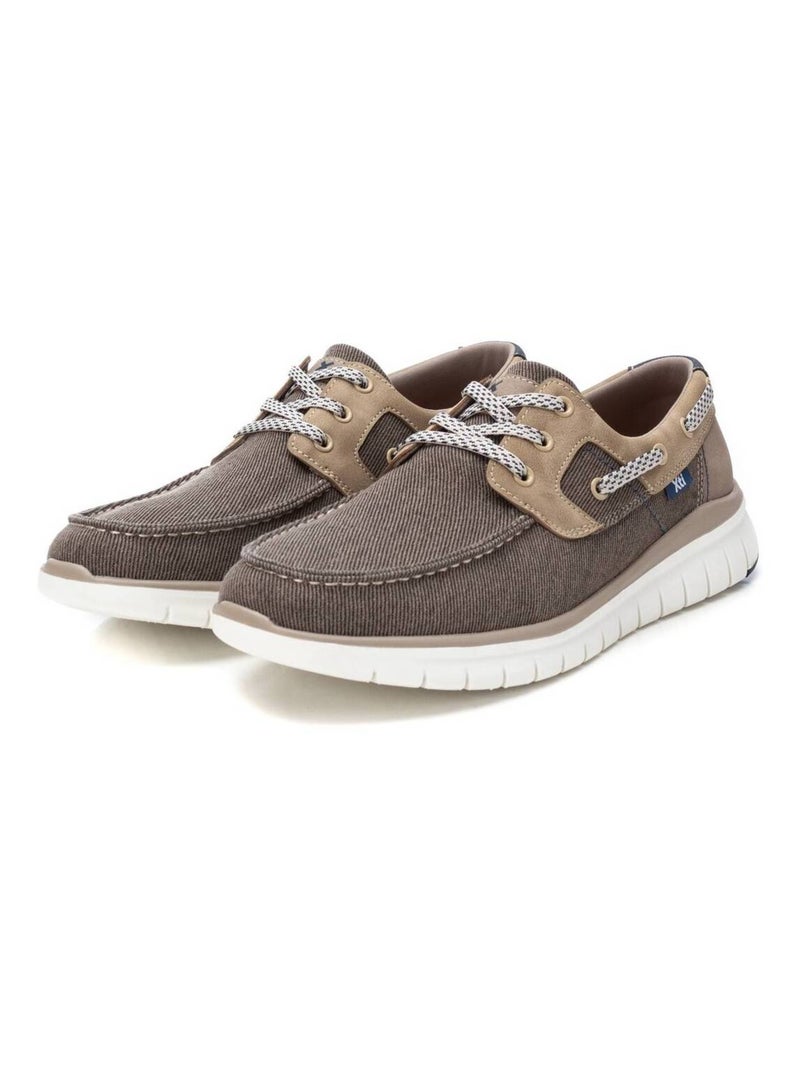 Chaussures bateau homme à lacets Beige - Kiabi