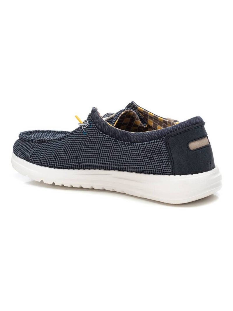 Chaussures bateau homme à lacets Bleu - Kiabi