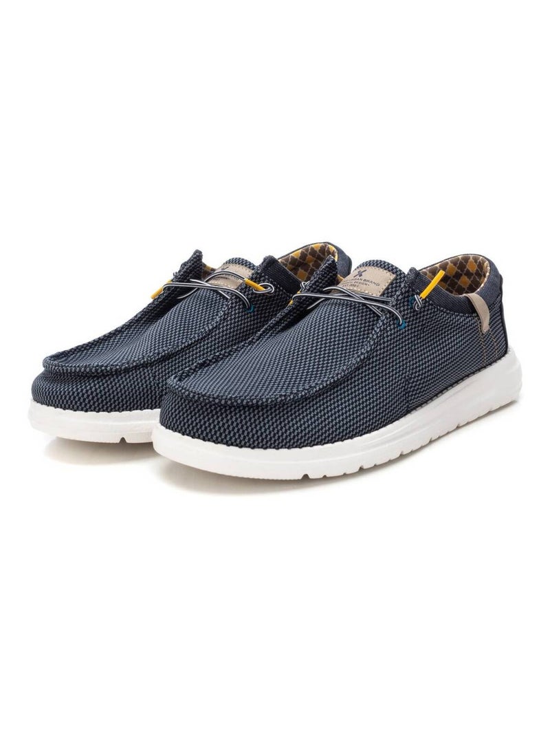 Chaussures bateau homme à lacets Bleu - Kiabi
