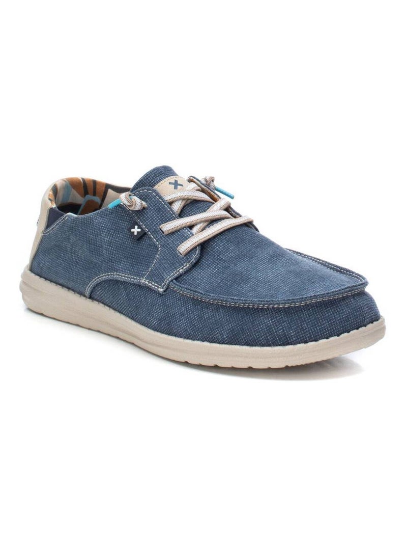 Chaussures bateau homme à lacets Bleu - Kiabi