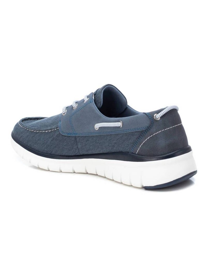 Chaussures bateau homme à lacets Bleu - Kiabi