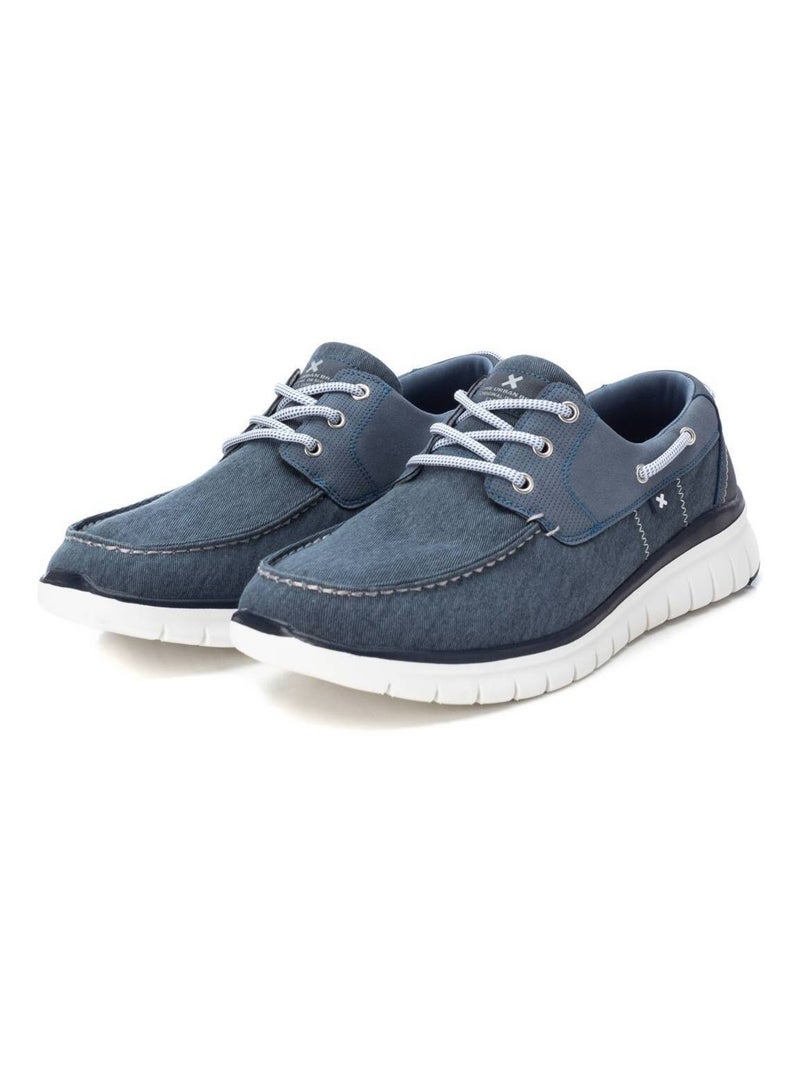 Chaussures bateau homme à lacets Bleu - Kiabi