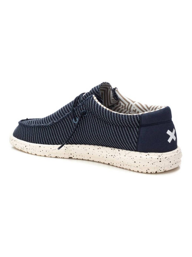 Chaussures bateau homme à lacets Bleu - Kiabi
