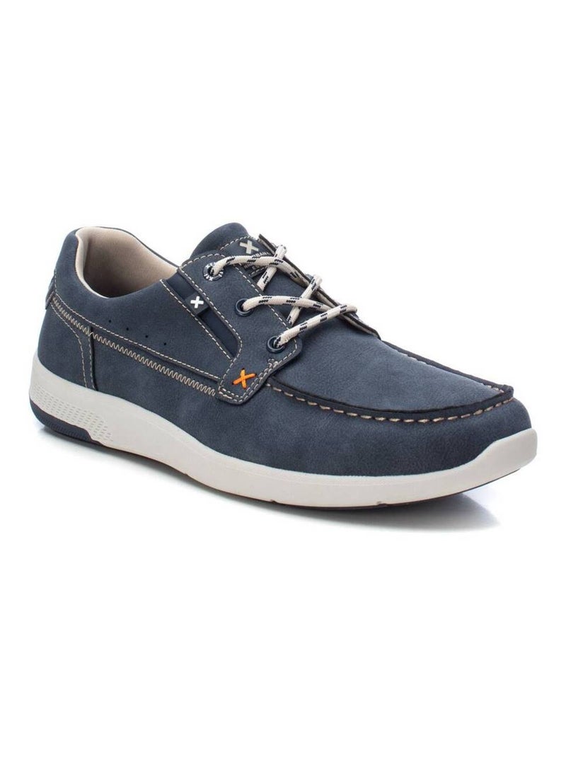 Chaussures bateau homme à lacets Bleu - Kiabi