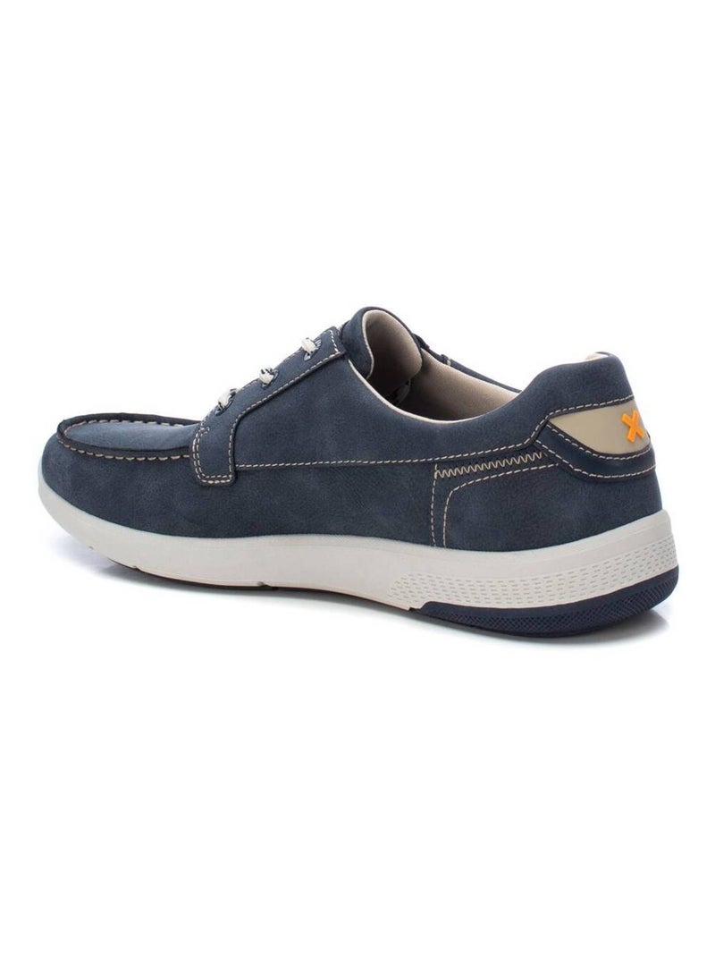 Chaussures bateau homme à lacets Bleu - Kiabi