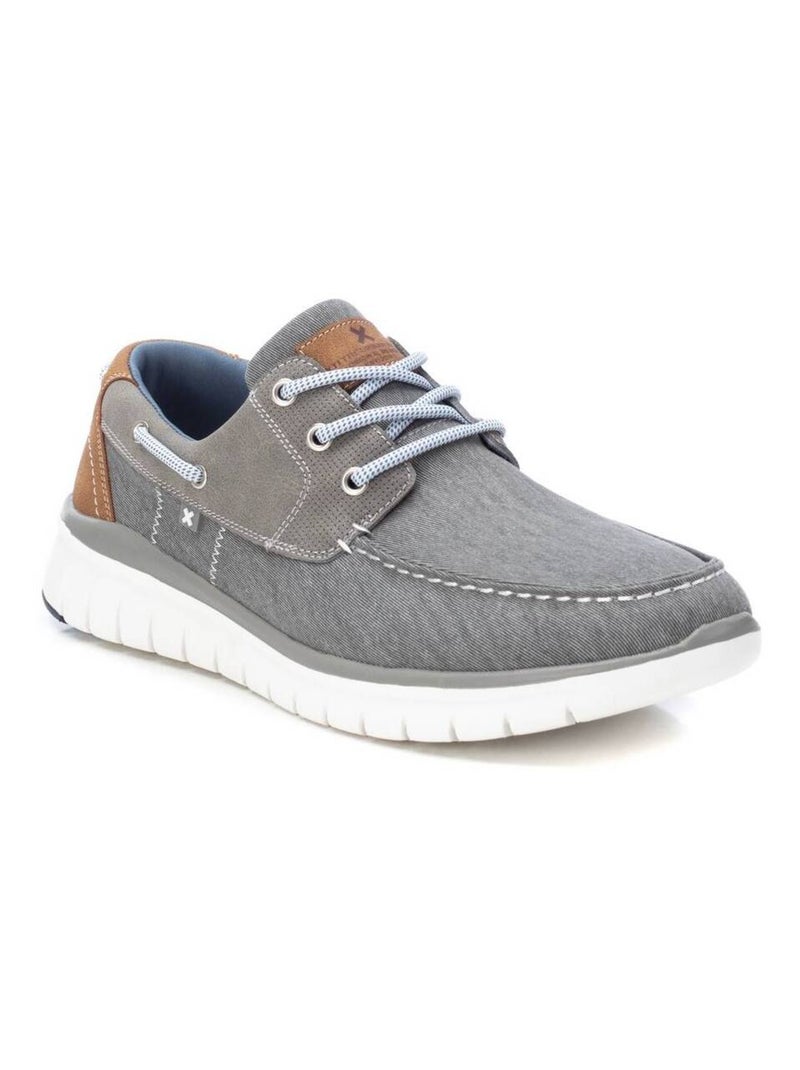 Chaussures bateau homme à lacets Gris - Kiabi