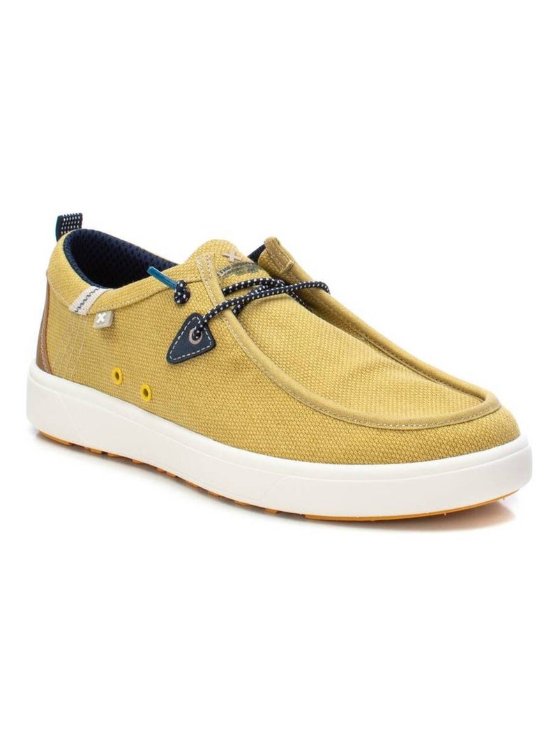 Chaussures bateau homme à lacets Jaune - Kiabi