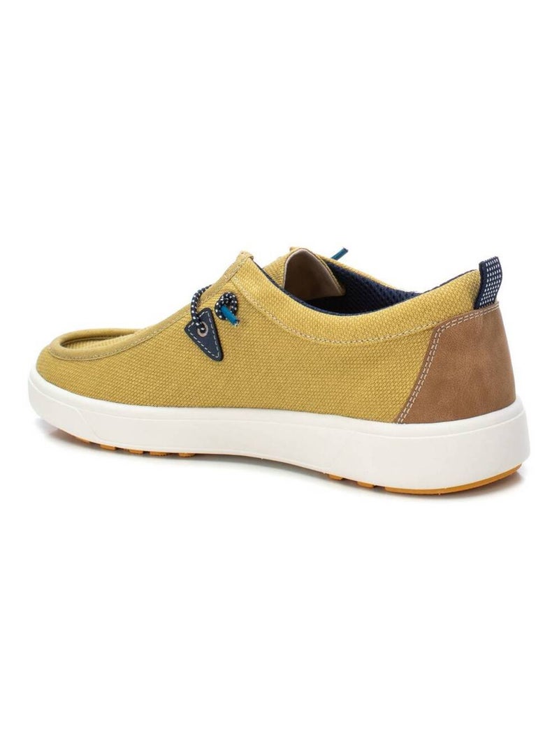 Chaussures bateau homme à lacets Jaune - Kiabi