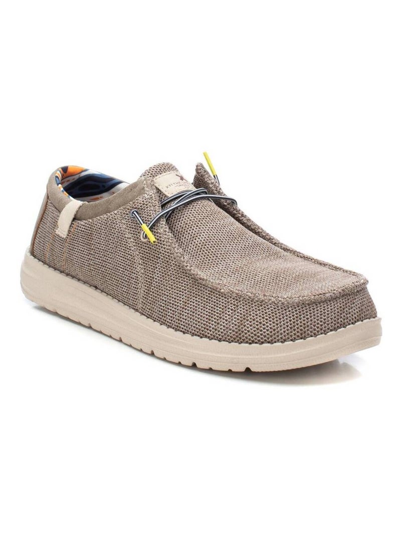Chaussures bateau homme à lacets Taupe - Kiabi