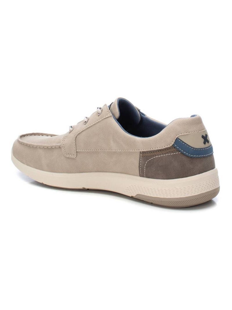 Chaussures bateau homme à lacets Taupe - Kiabi