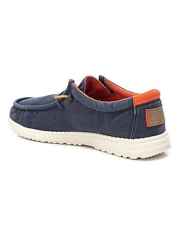Chaussures bateau homme en toile
