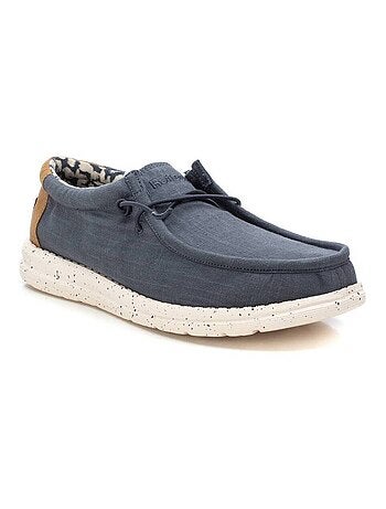 Chaussures bateau homme en toile