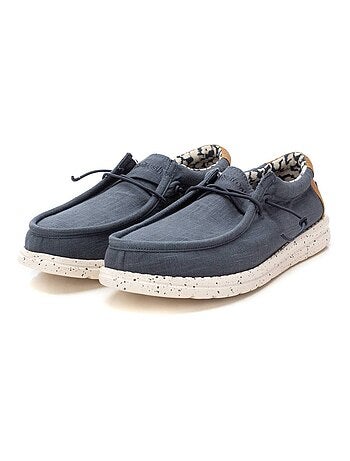 Chaussures bateau homme en toile