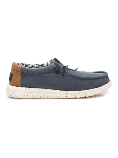 Chaussures bateau homme en toile - Kiabi