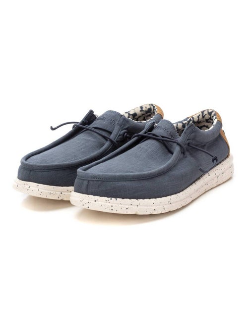 Chaussures bateau homme en toile - Kiabi