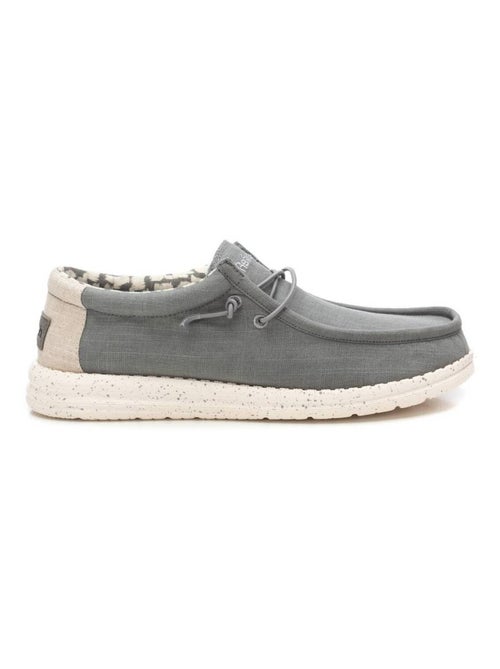 Chaussures bateau homme en toile - Kiabi