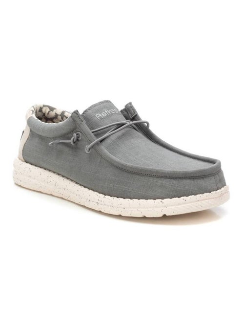 Chaussures bateau homme en toile - Kiabi