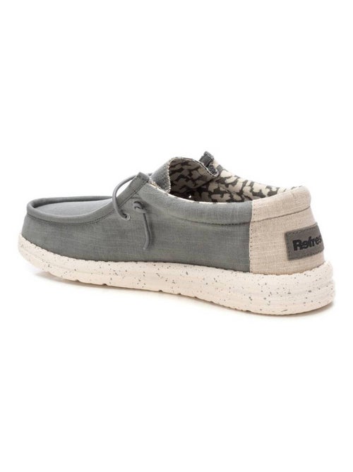 Chaussures bateau homme en toile - Kiabi