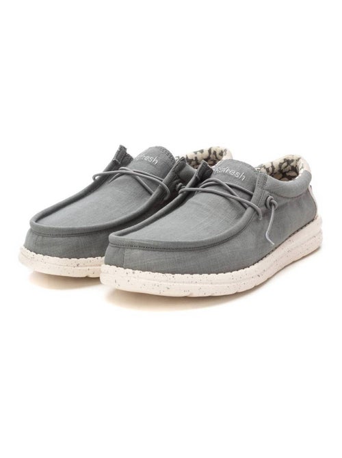 Chaussures bateau homme en toile - Kiabi