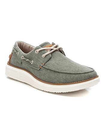 Chaussures bateau homme en toile