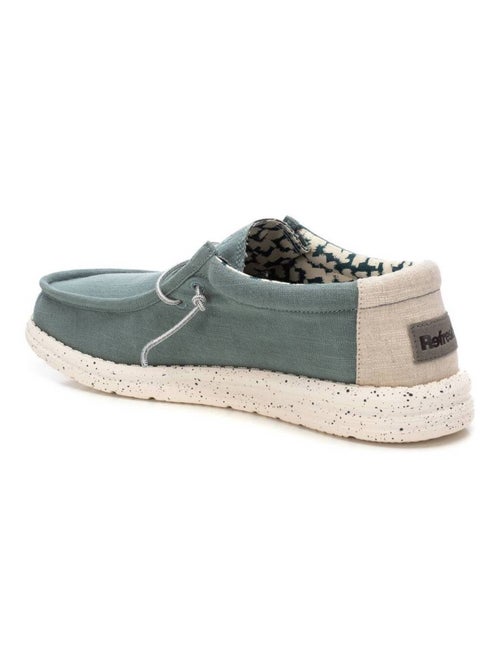 Chaussures bateau homme en toile - Kiabi
