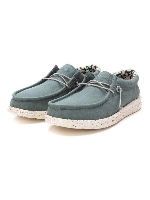 Chaussures bateau homme en toile - Kiabi