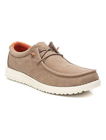 Chaussures bateau homme en toile