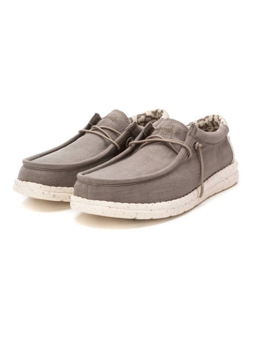 Chaussures bateau homme en toile - Kiabi