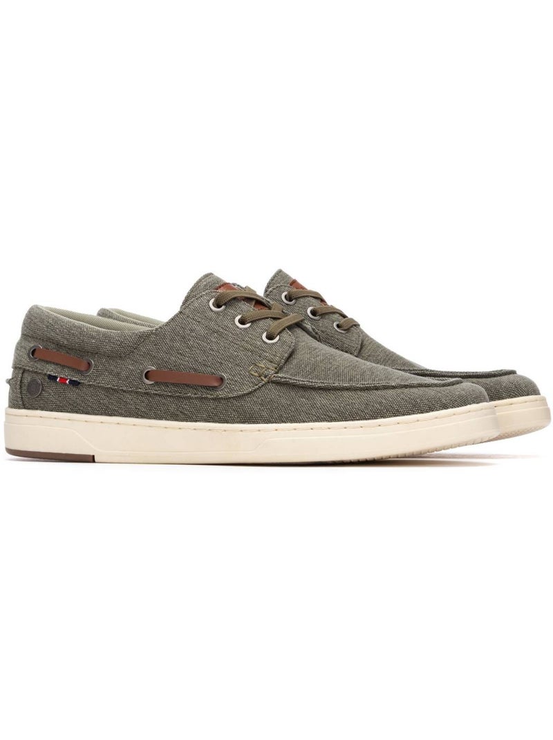 Chaussures bateau homme Kaki - Kiabi