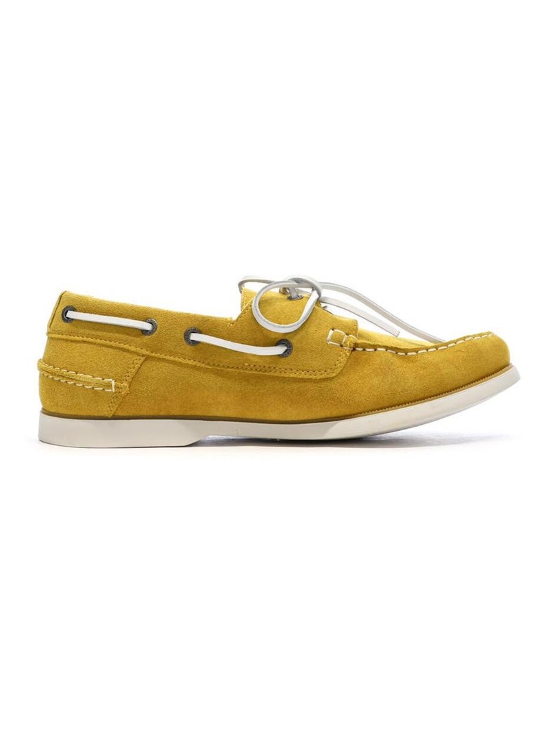 Chaussures Bateau  Homme Tommy Hilfiger Classic Suede Jaune - Kiabi