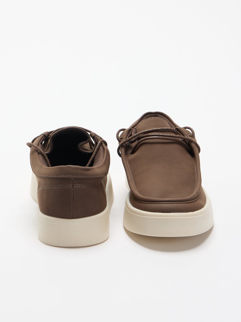 Chaussures bateau Marron - Kiabi