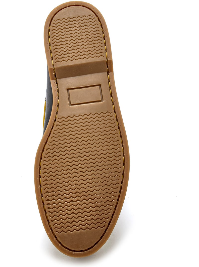 Chaussures bateau patte scratch - PEDICONFORT Bleu marine - Kiabi