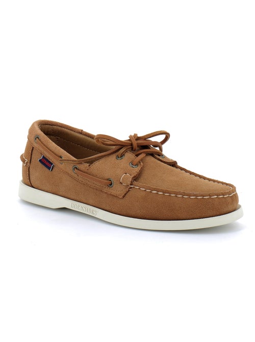 Chaussures Bateau Pour Homme EN Suede Docksides Portland Flesh OUT - Kiabi