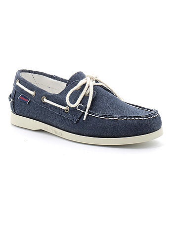 Chaussures Bateau Pour Homme EN Toile Docksides Portland Washed Canvas
