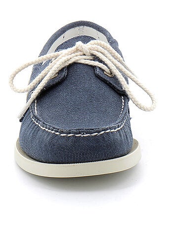 Chaussures Bateau Pour Homme EN Toile Docksides Portland Washed Canvas