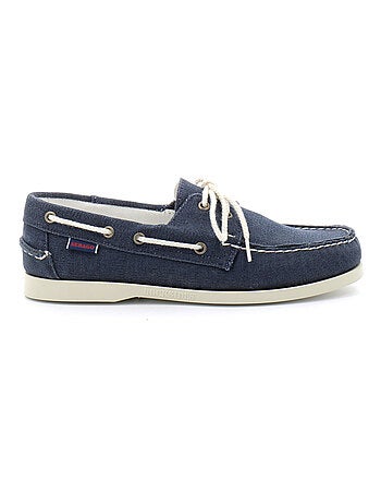 Chaussures Bateau Pour Homme EN Toile Docksides Portland Washed Canvas