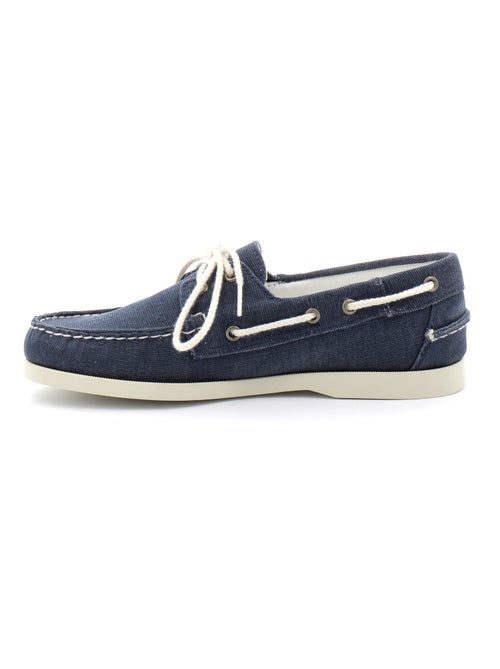 Chaussures Bateau Pour Homme EN Toile Docksides Portland Washed Canvas - Kiabi