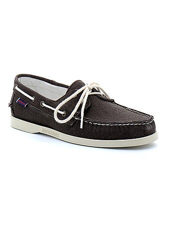 Chaussures Bateau Pour Homme EN Toile Docksides Portland Washed Canvas