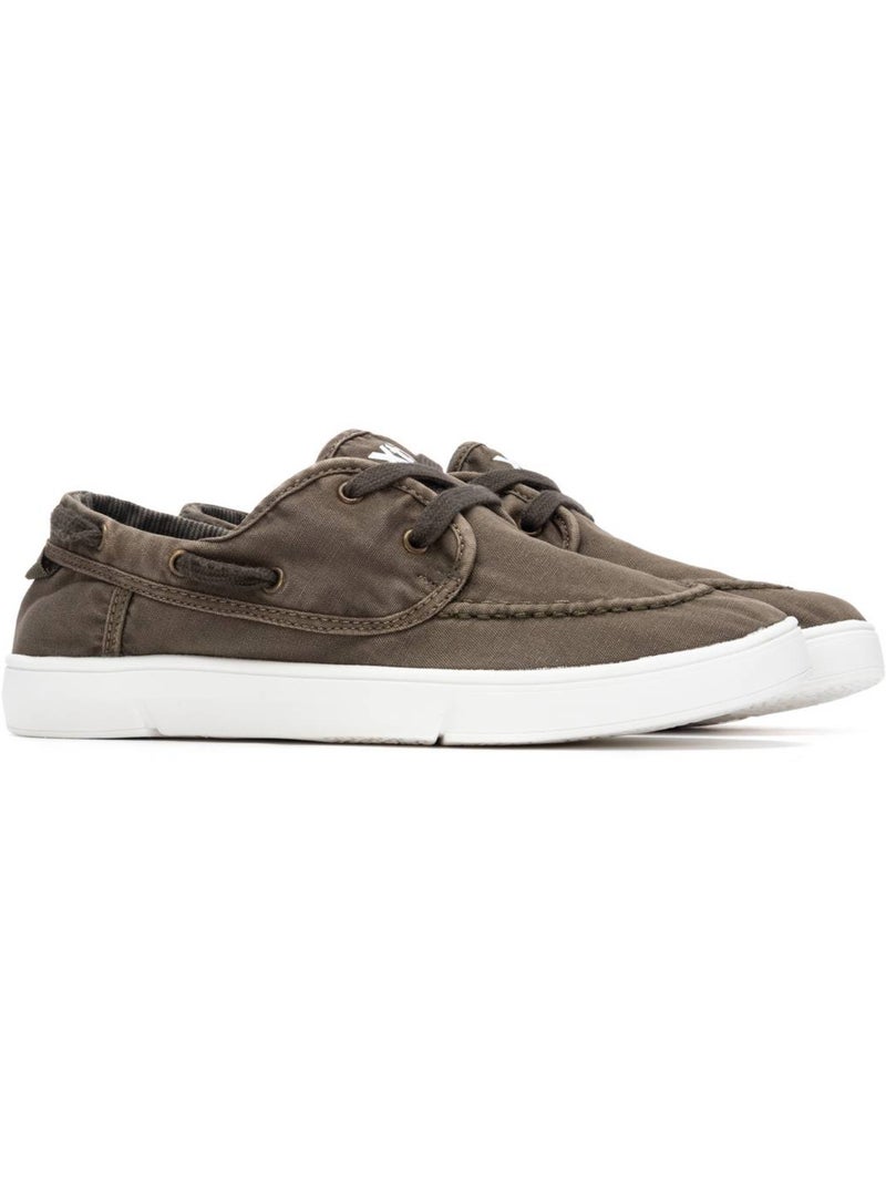 Chaussures bateau pour homme Kaki - Kiabi